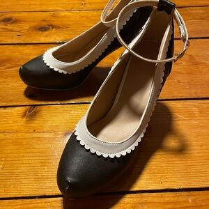 Elegant Black and White Heels for Special Events